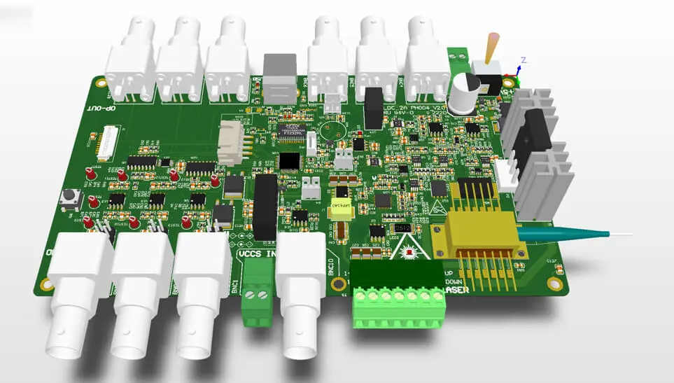 Laser Diode Driver with TEC Controller and Power Meter Integrated Board